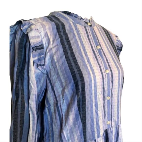 NWT Universal Thread Blue Prairie Dress  Long Sleeve Plus Size - Picture 6 of 8